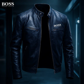 Blouson en cuir Hugo Boss