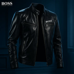 Blouson en cuir Hugo Boss