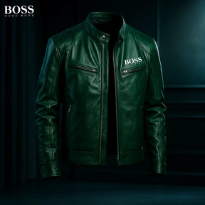 Blouson en cuir Hugo Boss