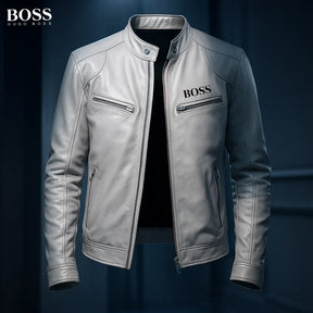 Blouson en cuir Hugo Boss